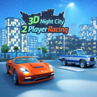 3D Night City 2 Player Racing