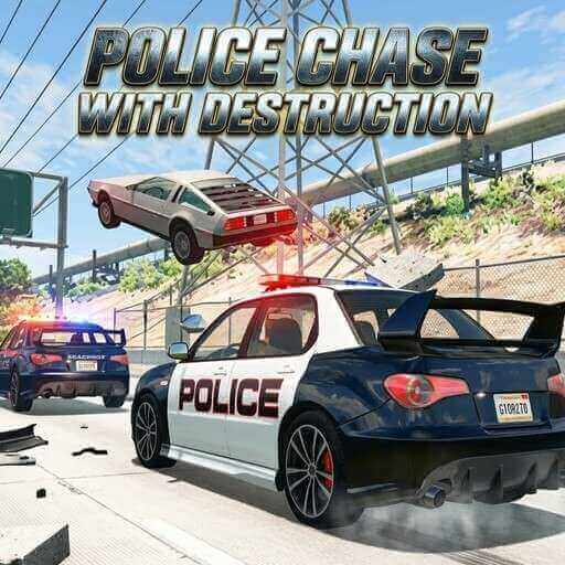Police Chase With Destruction